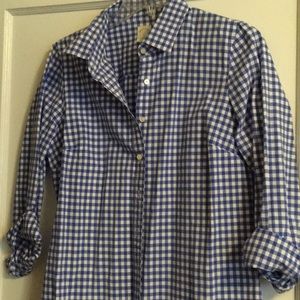 J crew plaid button up
